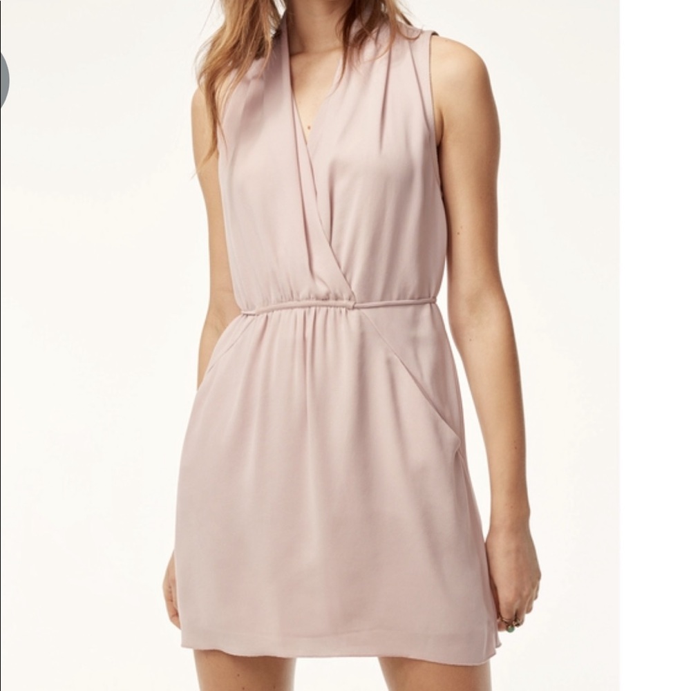 Aritizia Wilfred Sabine light pink dress